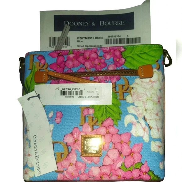 Dooney & Bourke Handbags - NWT Dooney & Bourke Hydrangea Small Zip Crossbody
